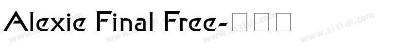 Alexie Final Free字体转换